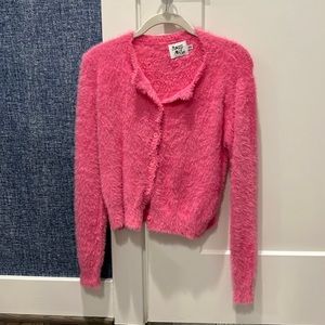 Pink furry sweater princess polly size s/m